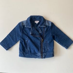 Splendid Girls Denim Moto Jacket -Size 3-6M